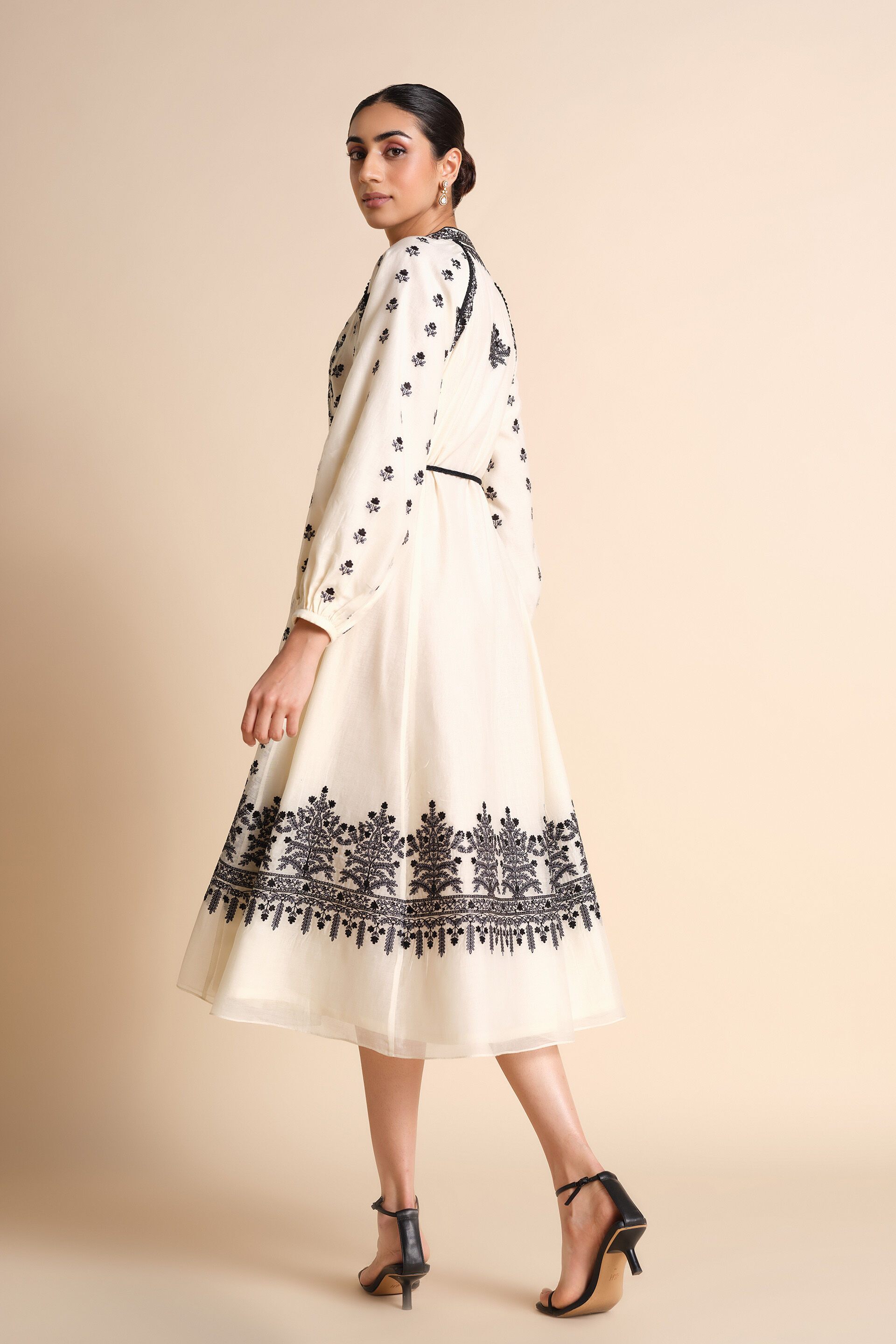 Sawsan Embroidered Mul Dress - White, White, image 6